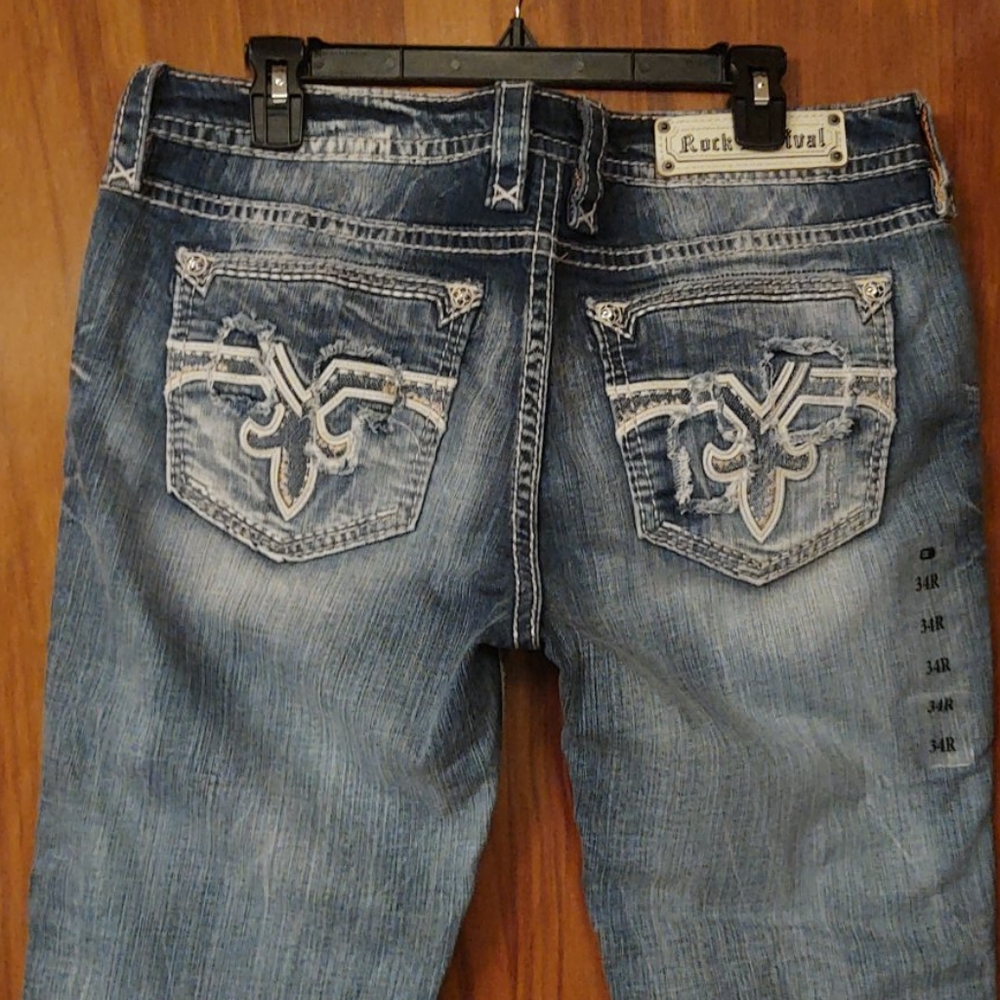 BRAND NEW/ TAGS INTACT Rock Revival skinny jeans - Picture 1 of 11